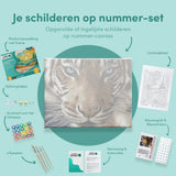 Paint by Numbers Tiger Blue Eyes