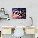 Paint by Numbers Tiger with Blue Butterfly