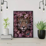 Diamond Painting Tiger with Flowers