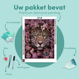 Diamond Painting Tiger with Flowers