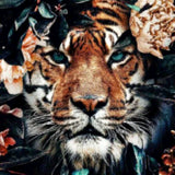 Diamond Painting Tiger with Flowers