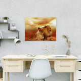 Painting on Number Two Lions