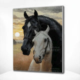 Diamond Painting Two Horses