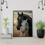 Diamond Painting Two Horses