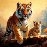 Diamond Painting Two Tigers