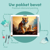 Diamond Painting Two Tigers