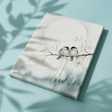 Painting on Number Two birds under the moon Japan