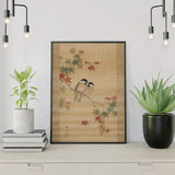 Diamond Painting Two birds between maple leaves (autumn) Japan