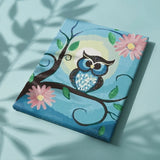 Paint by Numbers Owl with Flowers