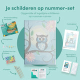 Paint by Numbers Owl with Flowers