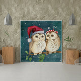 Paint by Numbers Owls Christmas