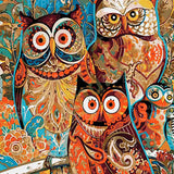 Paint by Numbers Owls