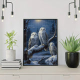Diamond Painting Owls in the Snow