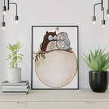 Paint by Numbers Owls in love