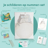 Paint by Numbers Owls in love
