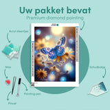 Diamond Painting Butterfly with Flower