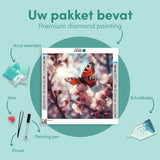 Diamond Painting Butterfly with Flowers