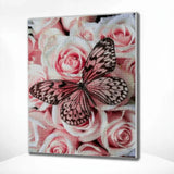 Diamond Painting Butterfly with Flowers