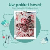 Diamond Painting Butterfly with Flowers