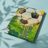 Paint by Numbers Football Green Yellow