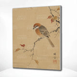 Paint by Numbers Bird on a silent branch Japan
