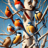 Diamond Painting Birds in a Tree