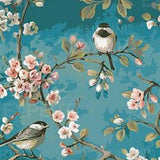 Paint by Numbers Birds with Flowers