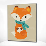 Paint by Numbers Fox with Scarf