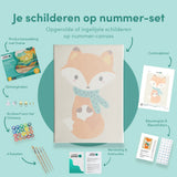 Paint by Numbers Fox with Scarf