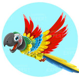 Paint by Numbers Cheerful Parrot