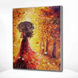Paint by Numbers Woman Autumn