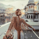 Paint by Numbers Woman in City