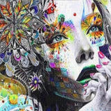 Diamond Painting Woman with Flower