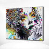 Paint by Numbers Woman with Flower