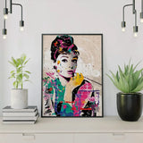 Paint by Numbers Woman with Coloured Shades