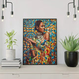 Paint by Numbers Woman with Yellow Colours