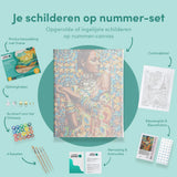 Paint by Numbers Woman with Yellow Colours