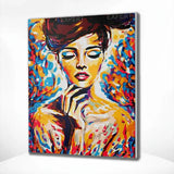 Paint by Numbers Woman with Colours