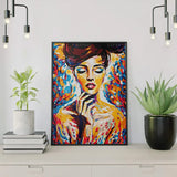 Paint by Numbers Woman with Colours
