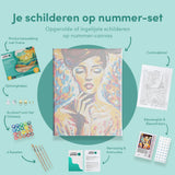 Paint by Numbers Woman with Colours