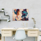 Diamond Painting Woman with Leopard