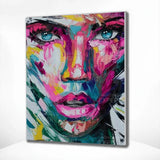 Paint by Numbers Woman with Pink Colours