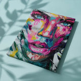 Paint by Numbers Woman with Pink Colours