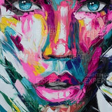 Paint by Numbers Woman with Pink Colours