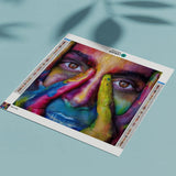 Diamond Painting Woman with Paint Splatters