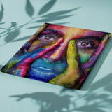 Paint by Numbers Woman with Paint Splatters