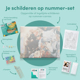 Paint by Numbers Woman with Wolf