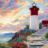 Paint by Numbers Lighthouse Sunset
