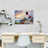 Paint by Numbers Lighthouse Sunset