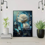 Diamond Painting White Flowers